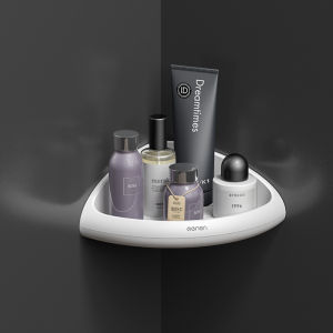Bathroom Organizer Shelf Wall Mounted Triangular Corner Shelf Shampoo Holder Bathroom Storage Rack Mess Shower Organizer