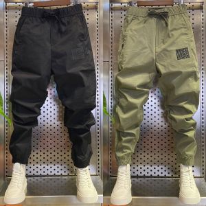 New 2023 Mens Casual Breathable Summer Sports Pants Loose Cuffed Harlan Pants Trendy Brand Comfortable Lightweight Trousers