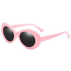 Women Oval Goggle Kurt Cobain Fashion Korean Sunglasses
