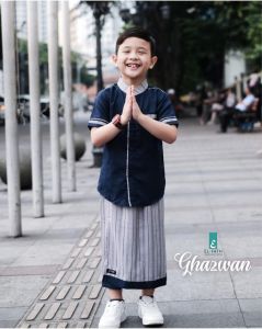 sarcel muslim baju koko anak ghazwan series by El fath