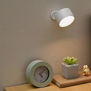 360°wall Lamp Edside Lamp Wall Mounted Light Rechargeable Wall Lights Edside Lamp Magnetic Lamp for Study Bedroom Reading