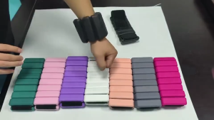 [SG Ready Stock] Adjustable Weighted Wristband Silicone weight tape 2lb | Weight training dancing Fitness
