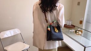 BJ32297 (DAPAT SERTIFIKAT + PAPERBAG) - BLACK/WHITE TAS LK SLEMPANG SLINGBAG JINJING HANDBAG TOTEBAG WANITA FASHION KOREA CHINA IMPORT MODIS ELEGAN TERMURAH TERLARIS TERBARU BAGSTORE JAKARTA TAS BATAM LT2297