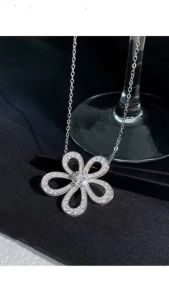 OYJR Kwintas Sunflower Stainless Steel Necklace for Women Fashion Pendants Chain Korean Style Jewelry