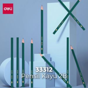 Deli Pensil Kayu 2B/HB 3331X 3315X EC36