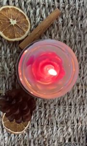 Nến Thơm Tinh Dầu Bông Hoa Hồng Phối Hương Siêu Xinh [ Tặng kèm diêm]