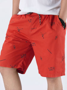 Quần Short Cotton Mỏng Mùa Hè Cho Nam Quần Dài Năm Điểm Rộng Rãi Chạy Bộ Ngoài Trời Thể Thao Bãi Biển Quần Short Thường Ngày