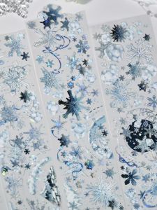 Wines Studio Murayun Transparent Flax Handmade Snowflake Ice Crystal Gukacai Paper Tape for Bullet Journal Planner