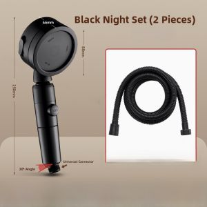 Powerful Shower Head Set with Hose Resin Material Boosted Spray Strong Water Output Bathroom Accessories Household Cleaning Tools