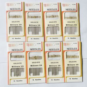 JARUM JAHIT TANGAN REGAL GOLD EYE MILINERS 3/9 isi 16pcs