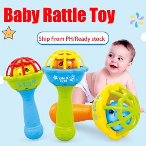 rattle toy for baby soft silicone BPA teether for baby toy bell