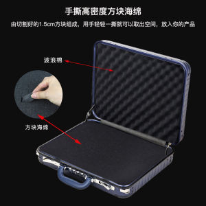 Aluminum Alloy Handheld Suitcase Business Briefcase Computer Bag Equipment Tool Box Money Box Safe Instrument Box Travel Bag