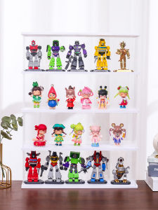 Acrylic Storage Box Display Stand Multi-Layer Organizer for Bruko Transformers Display Shelf Transparent Home Organization