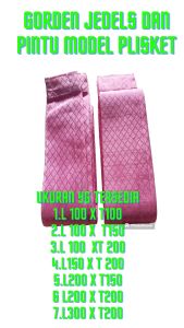 Gorden/Korden/Horden/Gordyn/Gorden Polos Pintu Kamar/Gorden Sido Polos/Gorden Vanessa Lebar Satu Meter/Harden Plisket /Gorden Pintu Kamar/Horden Jendela/Gorden Cantol/Gorden Serat Polos/Horden Wajik