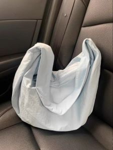 Yi Mengling Same Style Bag Female 2024 New Arrival Ins Style Tie-Dyed Nylon Canvas Bag Large Capacity Shoulder Dumpling Bag