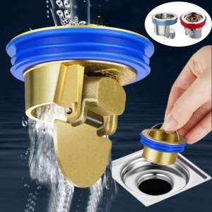 Katup Penutup Saluran Air Kamar Mandi Otomatis Saringan Lubang Wastafel Anti Serangga Anti Bau