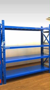 ชั้นวางของ 4 ชั้นไมโครแร็ครับน้ำหนัก 300kg/ชั้น.ขนาด60*200*200Cm.สีน้ำเงินชั้นเหล็ก ชั้นวางสินค้าอุตสาหกรรมงานดี เหล็กหนา งานไทย ส่งฟรี!กรุงเทพ-ปริมณฑล