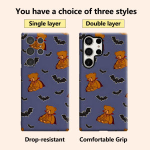 BILIBILI | Vampire Bear & Bat Luxury Fashion Full Lens Protective Case for Samsung Galaxy S26 S25 S24 A56 A36 Plus Ultra