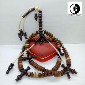 tasbih tijani kayu kelor emas kombinasi galih asem h364
