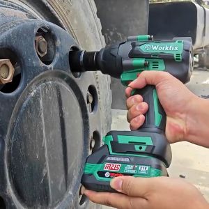 Máy Siết bulong WORKFIX WF-IW650N Lực búa 650Nm - Máy bắn ốc chân pin phổ thông lõi đồng 100%