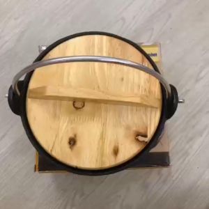 Nồi lẩu gang nồi gang quaI xách nắp gỗ nắp kính Vạn Lợi CAO CẤP