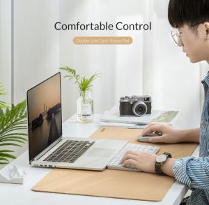 ORICO Computer Mouse Pad Large Gaming MousePad Double-side Ultra Thin Keyboard Pad Waterproof Cork PU Leather Desk Mat For Dota