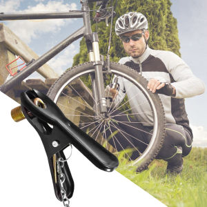 Bicycle Pump Adapter Presta to Schrader Valve Clip British Air Chuck Conversion Nozzle for Inflator Accessories