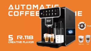 Máy pha cà phê tự động cappuccino espresso latte milk foam americano chuyên nghiệp thương hiệu Pháp RAF R.118