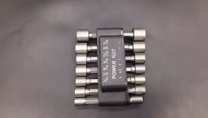 Mata roofing shock Power Nut Wrench Hexagonal Baut Baja Ringan Mata Shock 14pcs Hex Power Nut