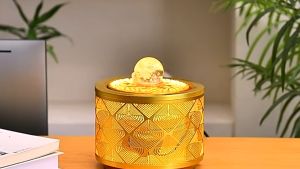 Thác Nước Phong Thủy Kim Hoàng Sắc Ngọc Decord Trang Trí