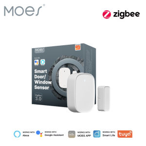 MOES Tuya ZigBee3.0 Smart Window Door Gate Sensor Detector Smart Home Security Alarm System Smart Life App For Alexa Google Home