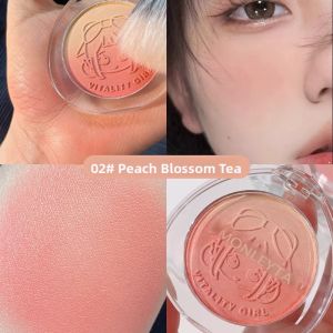 MONLEYTA | Natural Gradient Color Blush Palette Matte Finish Nude Pink Peach Orange Newbies All-In-One Combination Dish Contour Highlighting