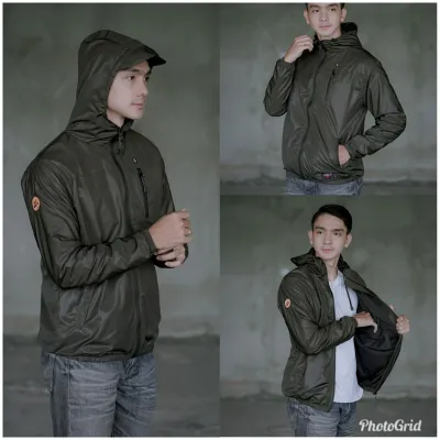 jaket waterproof pria outdor anti air premium jacket gunung motor respiro