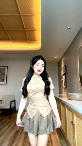 ÁO THUN CỔ TRÒN XOẮN EO chất cotton xịn siêu tôn dáng-XMTĐ-mã 006