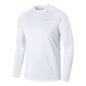 Mens Long Sleeve UPF 50+ Sun Protection Loose Fit Sports Swimming RunningFishingHiking Quick Drying Surfing T-Shirts