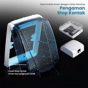 丨Type 86丨Cover Stop Kontak Anti Air/Cover Pelindung Stop Kontak Dan Bel Pintu Anti Air