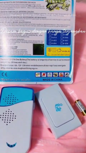BISA COD - BEL PINTU ALARM WIRELESS BELL DOOR TANPA KABEL TEMPEL DINDING 32 TUNES