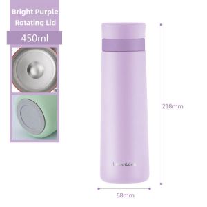 Lock&Lock 2022 New Insulated Stainless Steel Water Bottle Large Capacity 304 Grade for Women Korean Style Straight Drinking Cup
