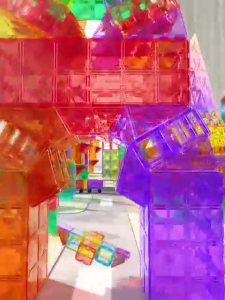 Đồ Chơi Nam Châm Ánh Sáng Cầu Vồng Bộ 60 mảnh - Cho Bé Chơi Xếp Hình Sáng Tạo -  Mideer Colorful Magnetic tiles