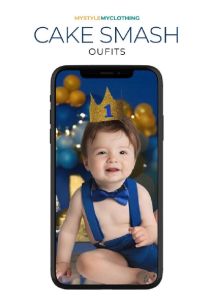 Baby Cake Smash Outfit - Prince with crown