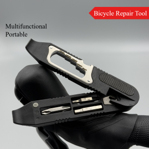 1pc Bike Multifunctional Repair Tool Tire lever T25/Outer Hexagon/Ratchet Wrench File Blade Screwdriver Spoke Hook