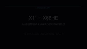 ATTACK SHARK | ATTACK SHARK X68HE & X11 Gaming Set 8000Hz 0.01mm RT Magnetic Keyboard Tri-Mode Wireless Mouse with Charging Dock