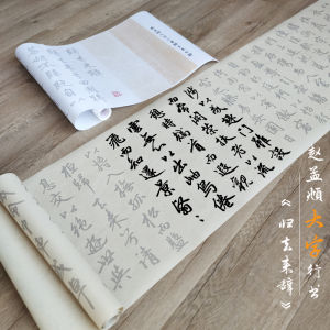 Classical Large Character Running Script Scroll Zhaomengfu Red Calligraphy Practice Paper for Business And Cultural Use