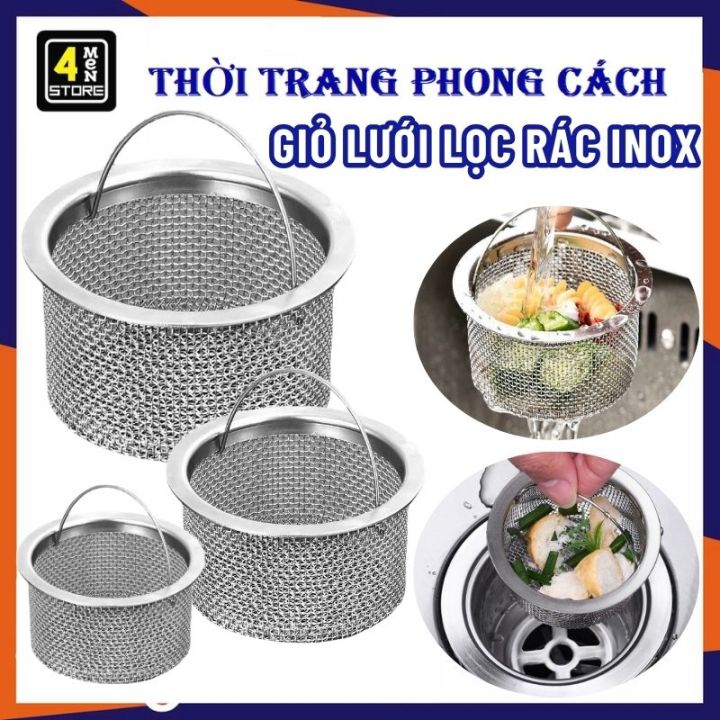 Dụng Cụ Lọc Rác Bồn Rửa Chén Inox Thông Minh Có Quai Xách Dễ Dàng Lấy ...