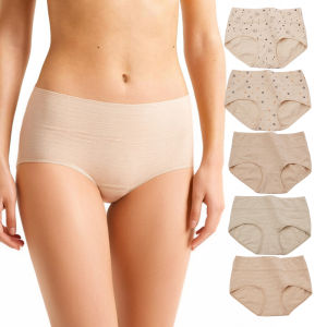 Senexin 5 gói đồ lót cotton phụ nữ eo vừa Cô Gái Quần Lót Học sinh thoáng khí tóm tắt M-3XL