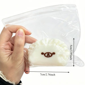 Food Grade Silicone Handcrafted Taba Squishy Jelly Dumpling Bear Fidget Toy Stress Reliever for Adults Relaxing Gifts