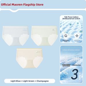 MiiOW | Ice Silk Breathable Seamless Antibacterial Girls Briefs
