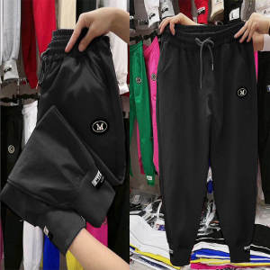 Quần Harem Lụa Dập Khí Rộng Mỏng Thường Ngày Thời Trang Quần Thể Thao Mùa Hè Cho Nữ Cỡ Lớn Quần Dài Đến Mắt Cá Chân Cạp Cao