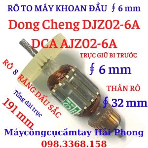 Rô to máy Khoan DCA đầu 6 Mod.AJZ02-6A hoặc đầu 10 Mod.AJZ10A . Khoan DongCheng Mod.DJZ02-6A hay đầu 10 Mod.DJZ10A