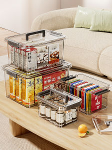 MEIZHUFU | Handheld Transparent Plastic Storage Box